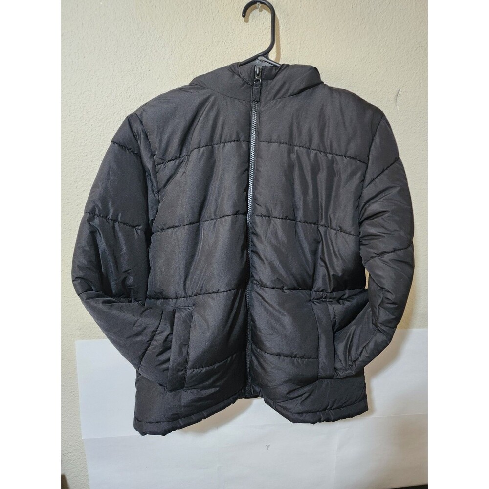 Swiss Tech Youth Unisex L 10/12 Plus Puffer Jacket Performance Gear Peak Black